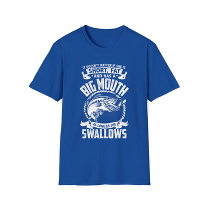 Funny Fishing Quote Unisex Softstyle T-Shirt - Perfect Gift for Anglers