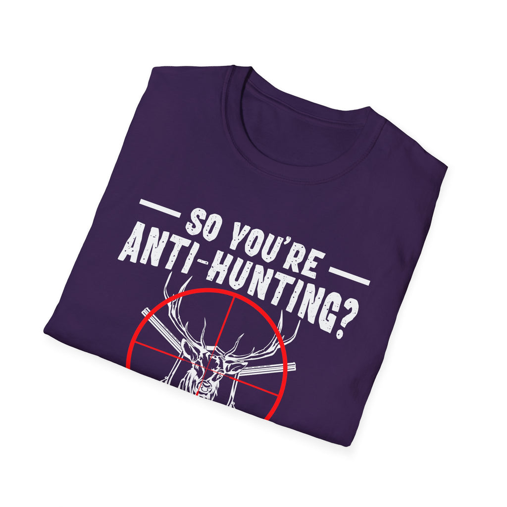 Funny Anti-Hunting T-Shirt | Unisex Softstyle Tee