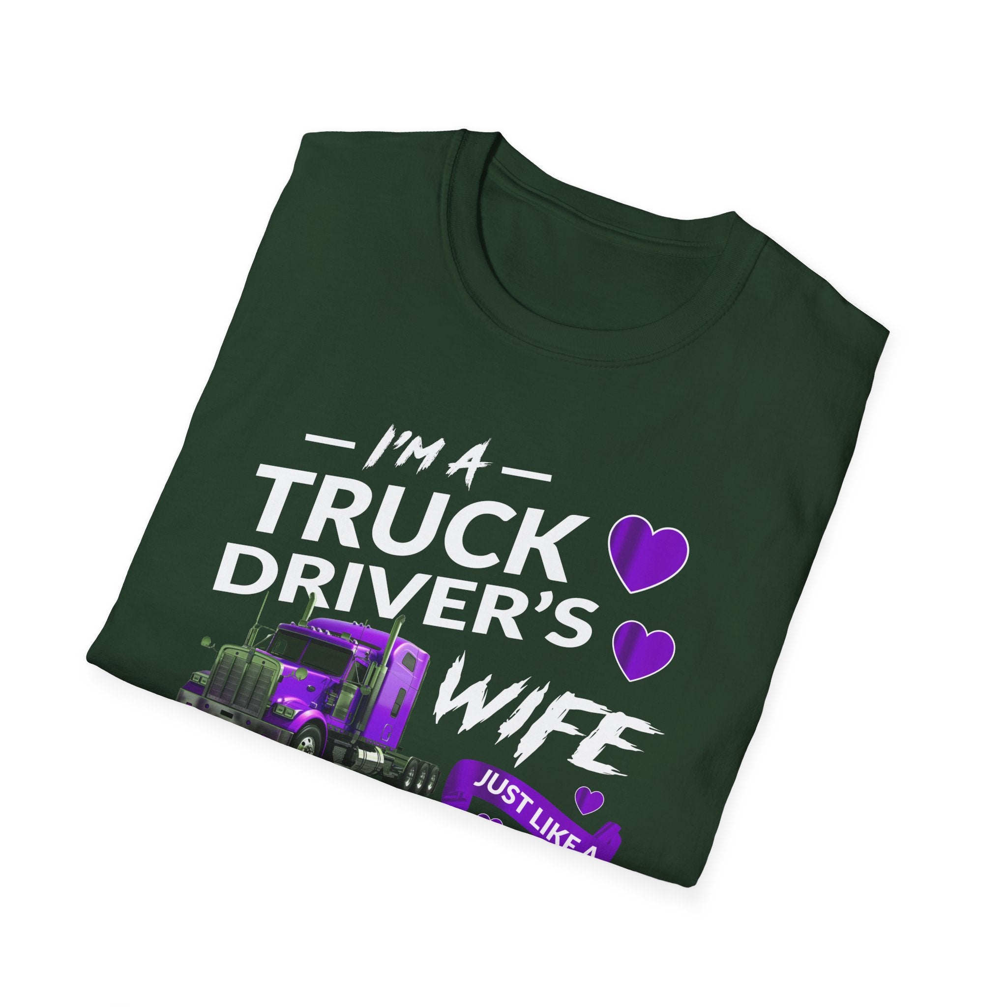 Truck Driver's Wife Tee, Gifts for Truckers, Mother's Day, Birthday, Casual Wear, Express Love