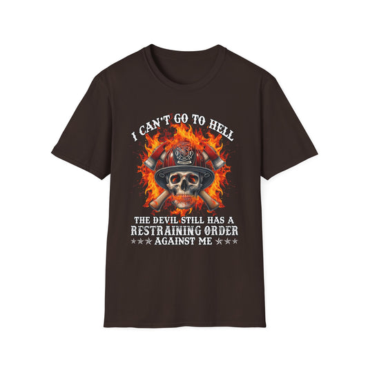 Unisex Softstyle T-Shirt: "I Can't Go to Hell ,,,..