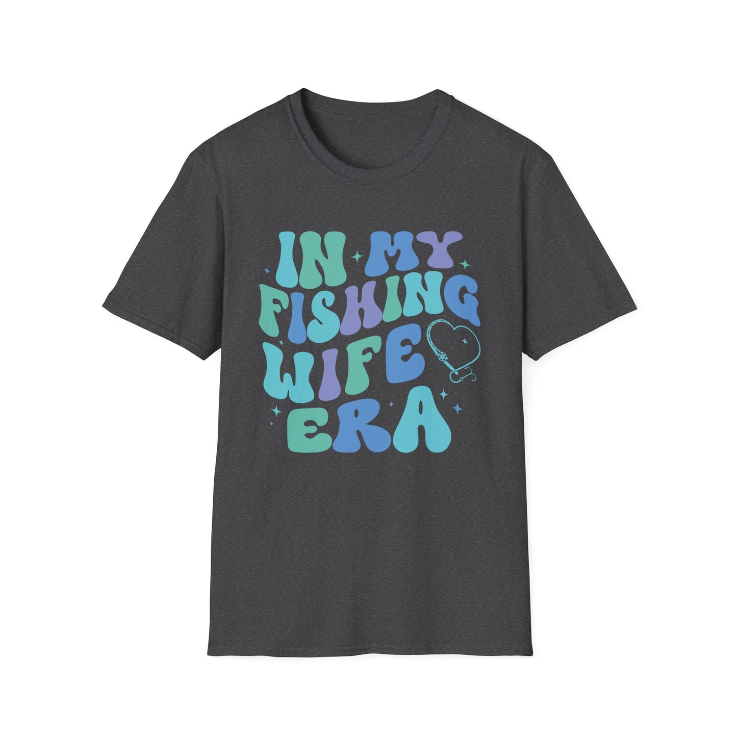 Fishing Wife Era Unisex Softstyle T-Shirt - Fun Graphic Tee for Fishing Lovers
