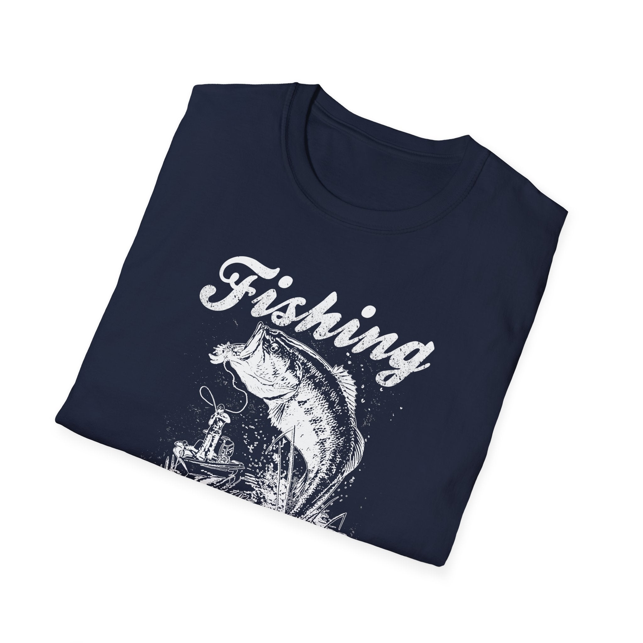 Fishing Is My Cardio Unisex Softstyle T-Shirt - Perfect for Anglers
