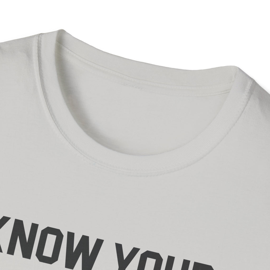 Unisex Softstyle T-Shirt - Know Your Limits | Motivational Tee, Gift for Nature Lovers, Inspirational Attire, Outdoor Adventure Shirt