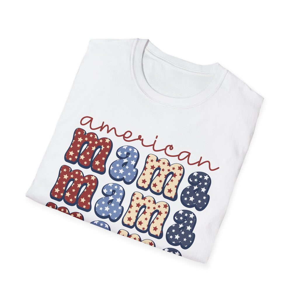 American Mama Patriotic T-Shirt, Casual Tee, Unisex T-Shirt