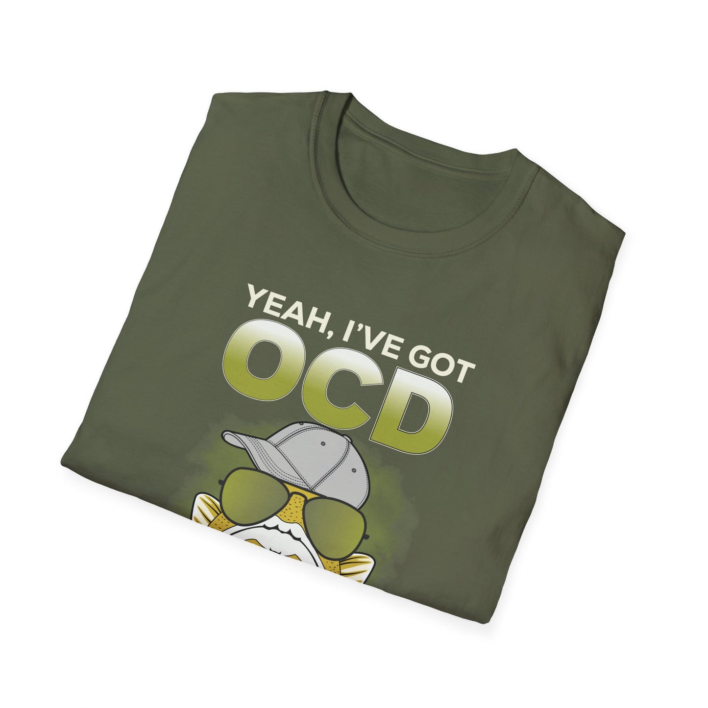 Funny OCD T-Shirt - Old, Cranky & Dangerous Graphic Tee for Fishing Enthusiasts