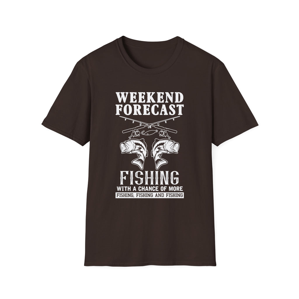 Fishing Weekend Forecast Unisex Softstyle T-Shirt