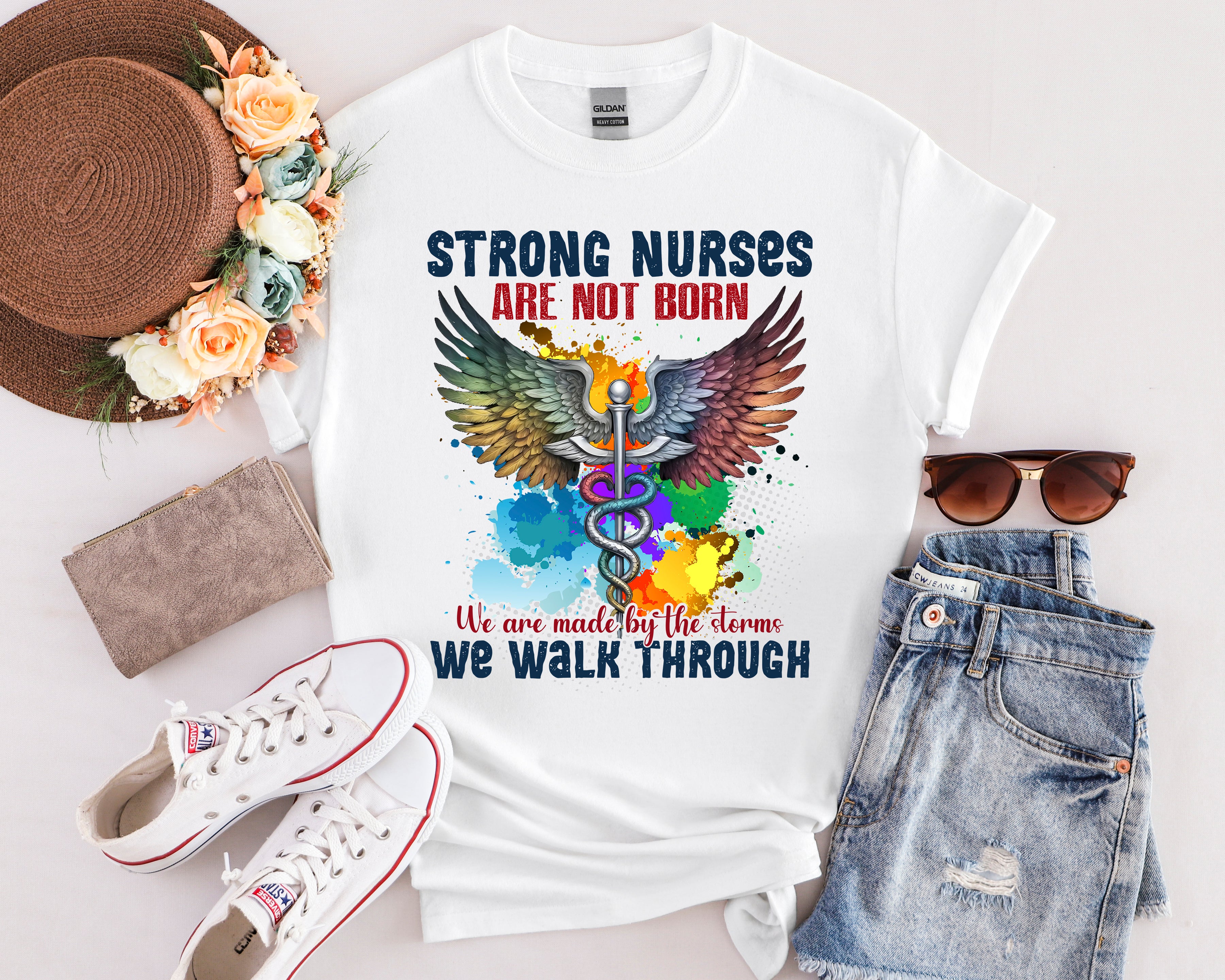 Strong Nurses Unisex Softstyle T-Shirt - Supportive Healthcare Gift