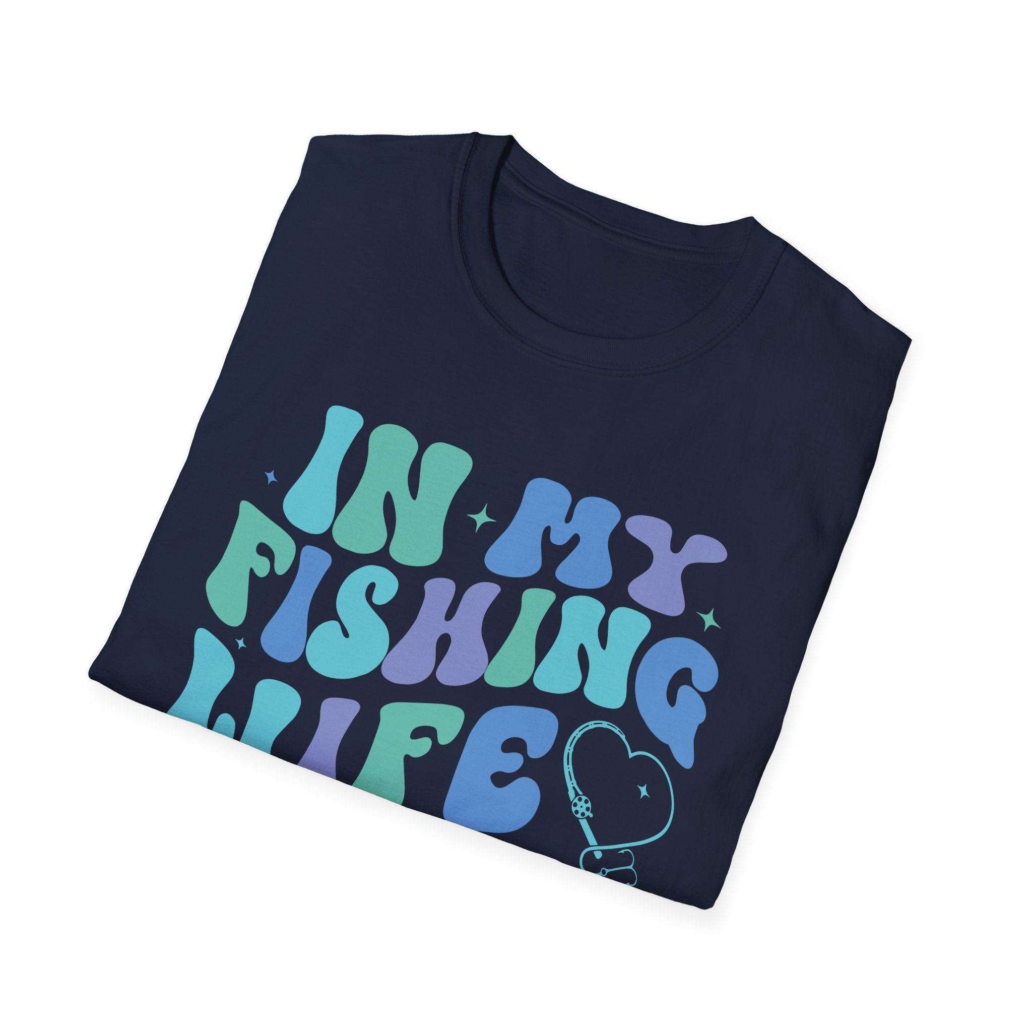Fishing Wife Era Unisex Softstyle T-Shirt - Fun Graphic Tee for Fishing Lovers
