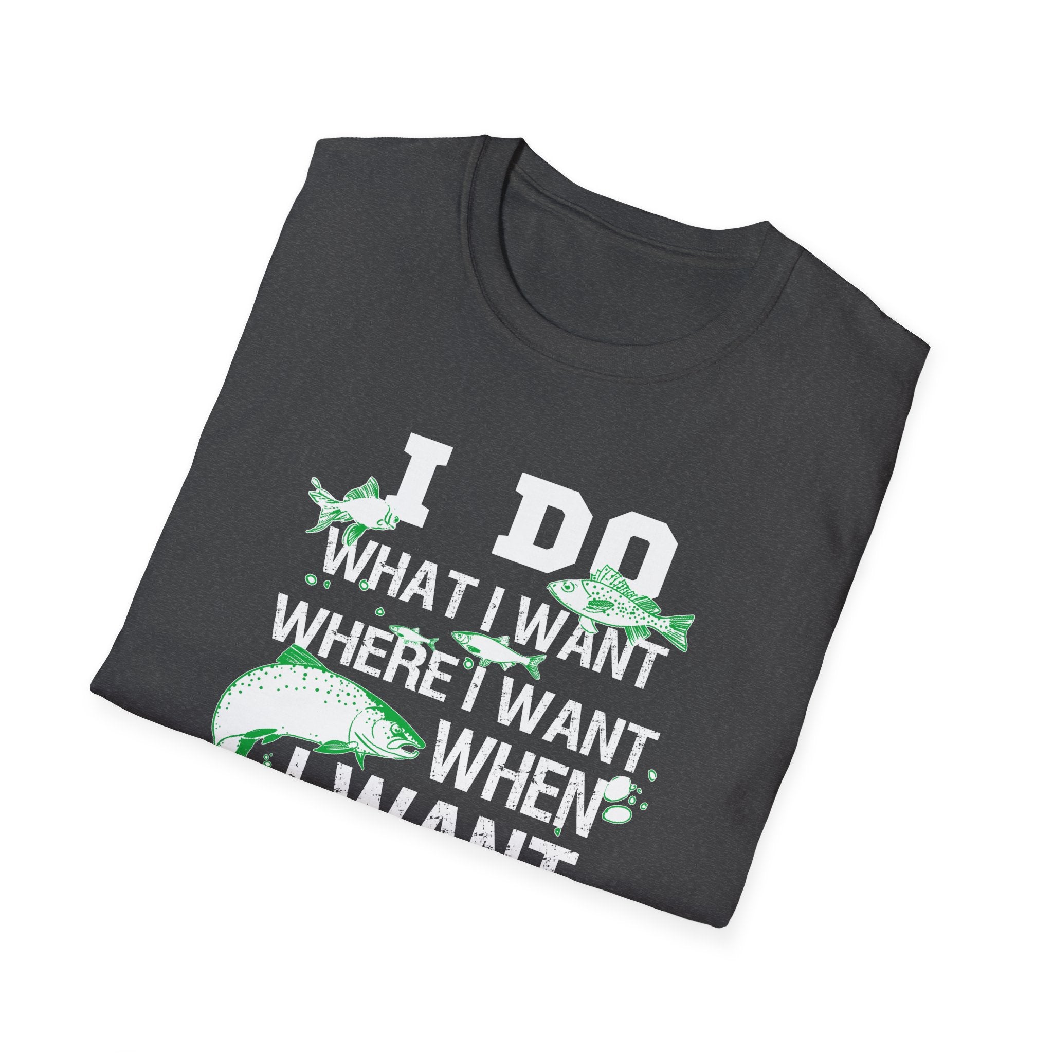Funny Fishing T-Shirt - 'I Do What I Want When I Want' - Perfect Gift for Anglers