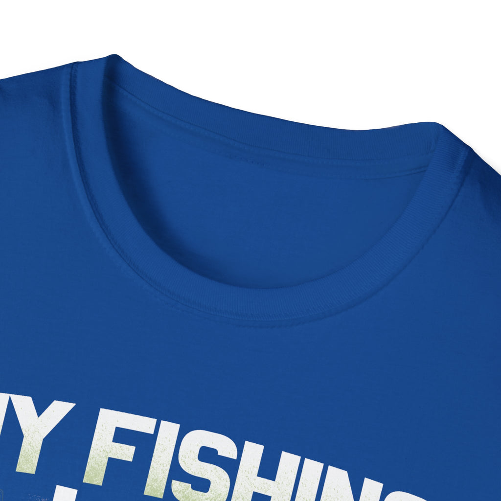 Funny Fishing T-Shirt - My Fishing Line Isn't The Only Thing I Get Wet - Unisex Softstyle Wear