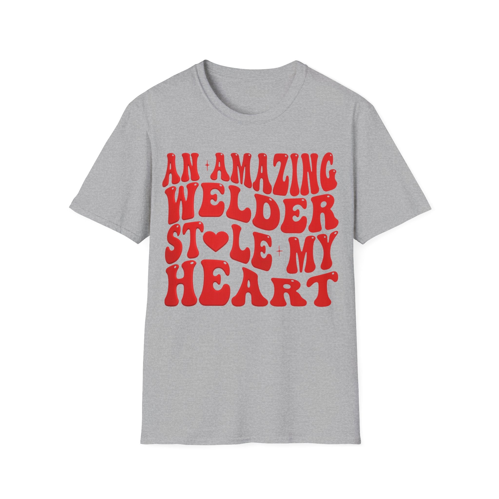 Amazing Welder Heart Unisex Softstyle T-Shirt