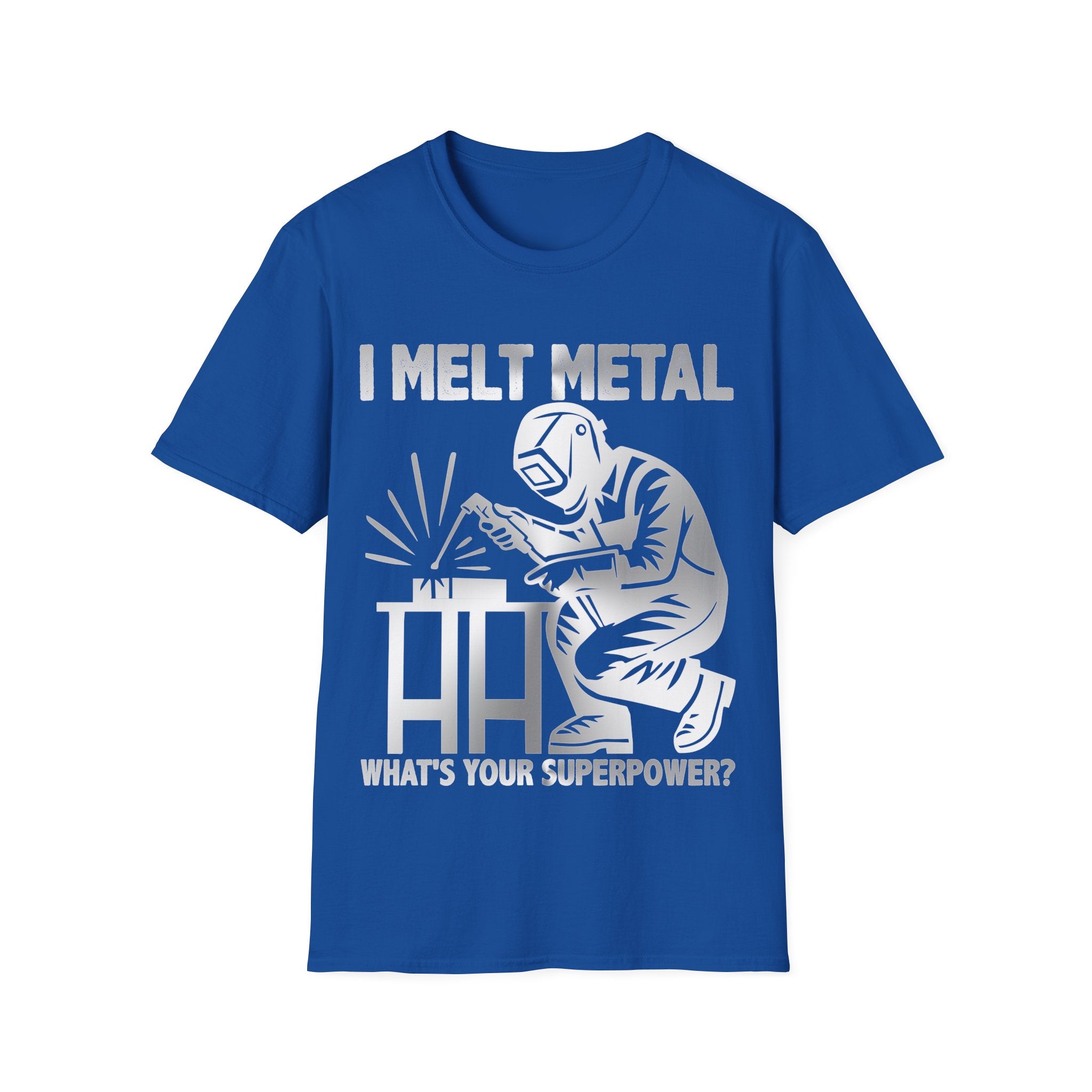 Welding Superpower T-Shirt | I Melt Metal | Unisex Softstyle Tee for Metalworkers & Craftsmen
