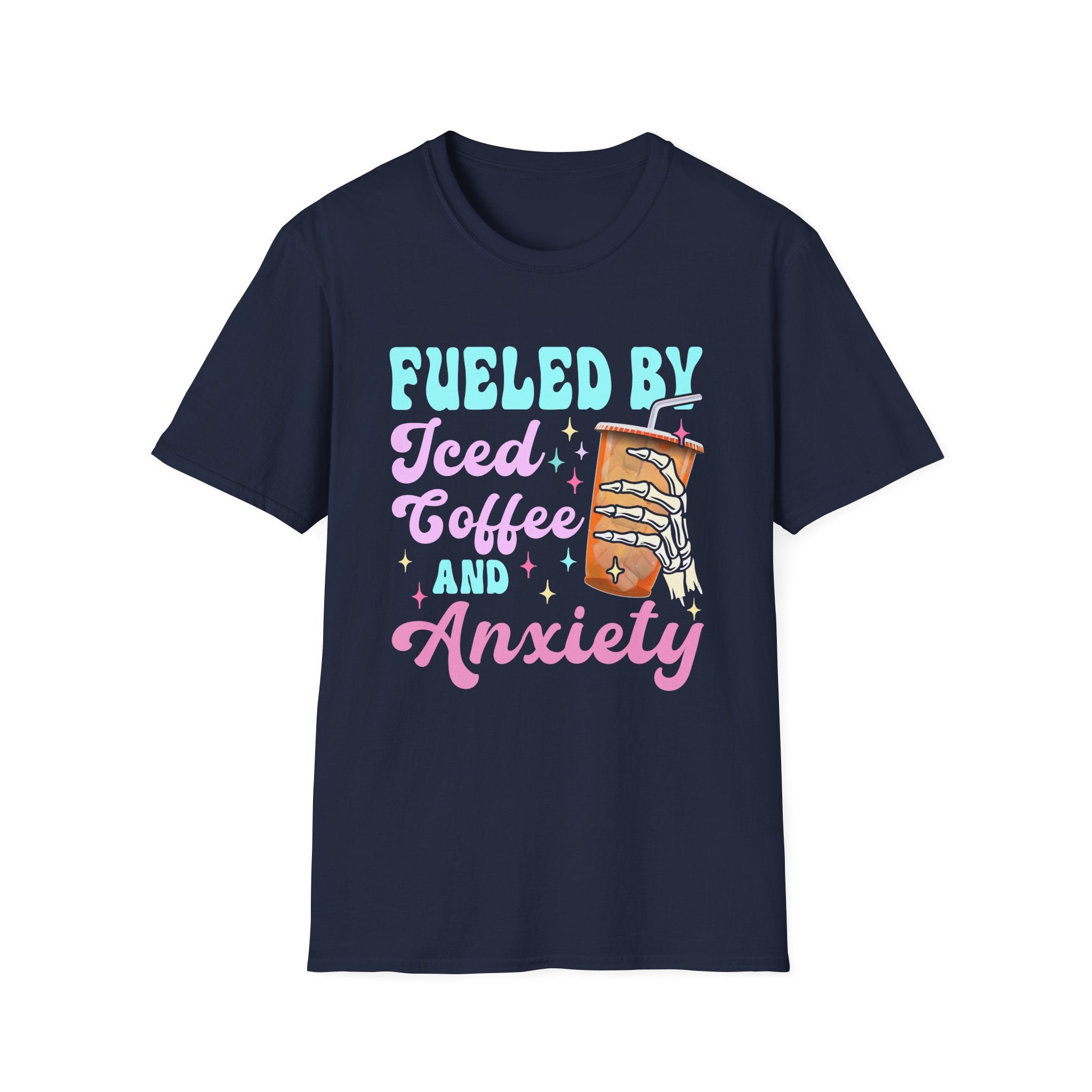 Fueled by Iced Coffee & Anxiety T-Shirt