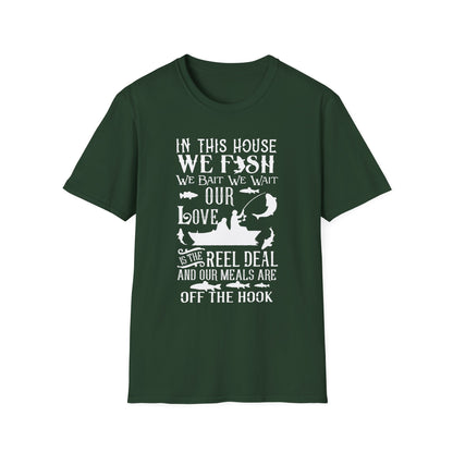Fishing Love Unisex Softstyle T-Shirt - Perfect Gift for Fishermen