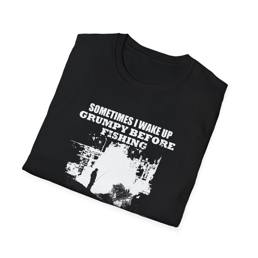 Grumpy Fisherman Unisex Softstyle T-Shirt - Funny Fishing Humor Tee
