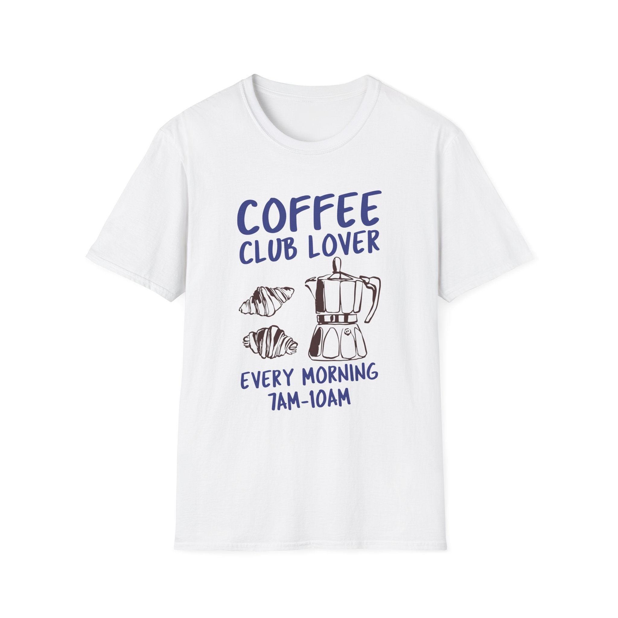 Coffee Club Lover T-Shirt - Funny Coffee Lover Gift, Casual Wear, Birthday Present, Coffee-Themed Apparel, Unisex Graphic Tee
