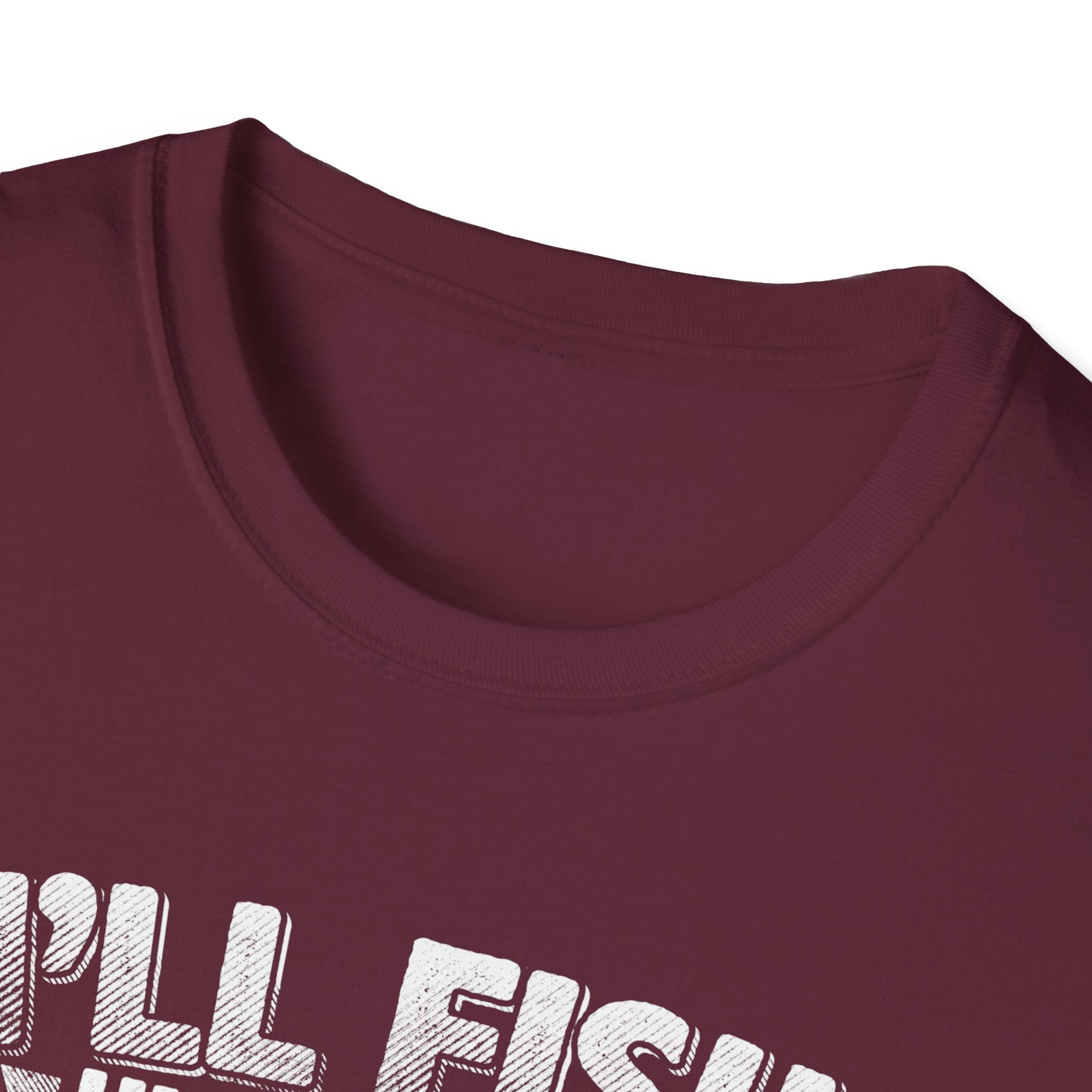 Unisex Fishing Humor T-Shirt - "I'll Fish Until Hell Freezes Over"