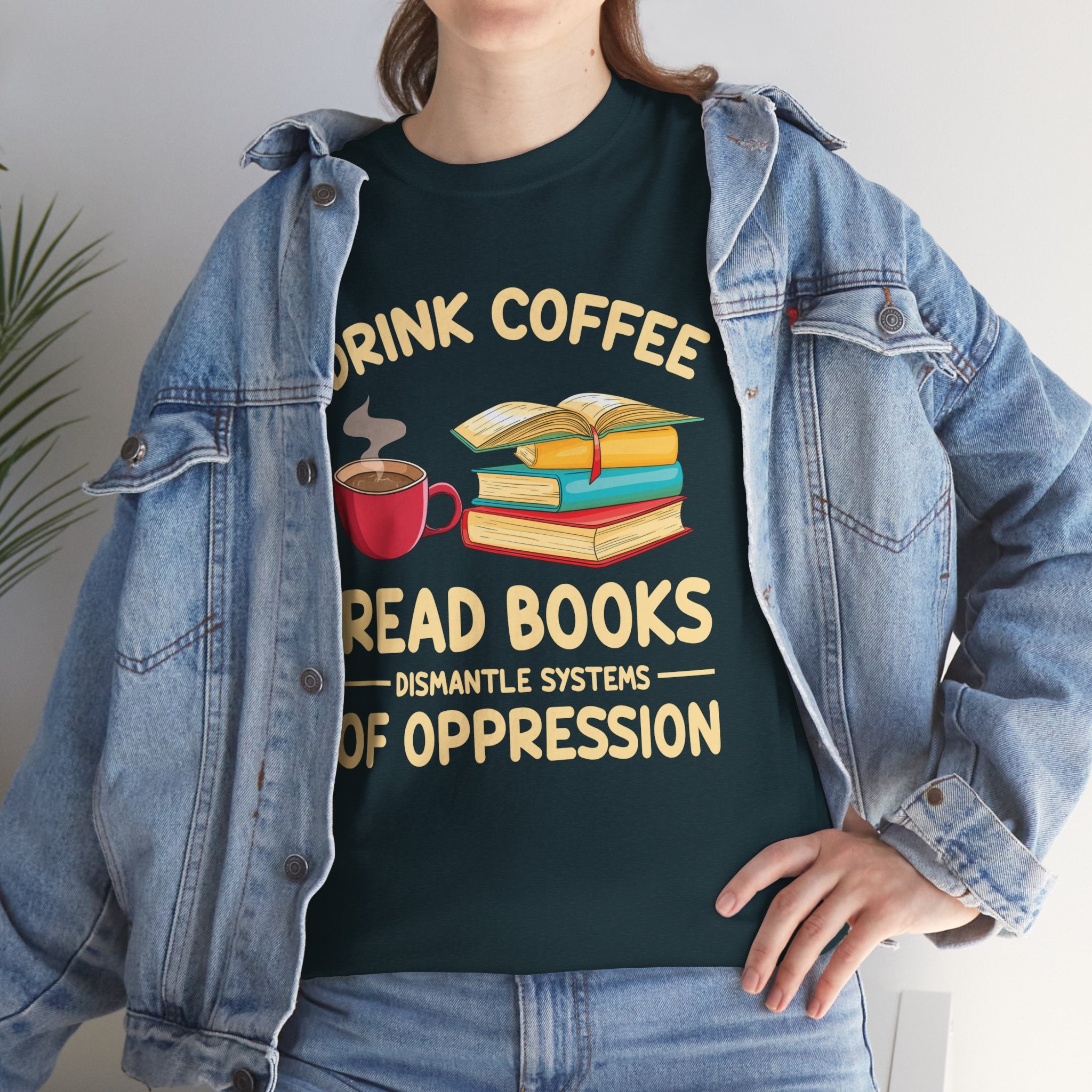 Book Lover T-Shirt — Drink Coffee, Read Books Tee