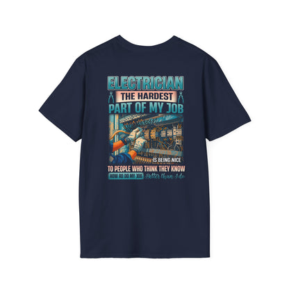 Electrician Humor T-Shirt | Gifts for Electricians | Job Appreciation Tee | Fun Work Shirt | Birthday or Holiday Gift