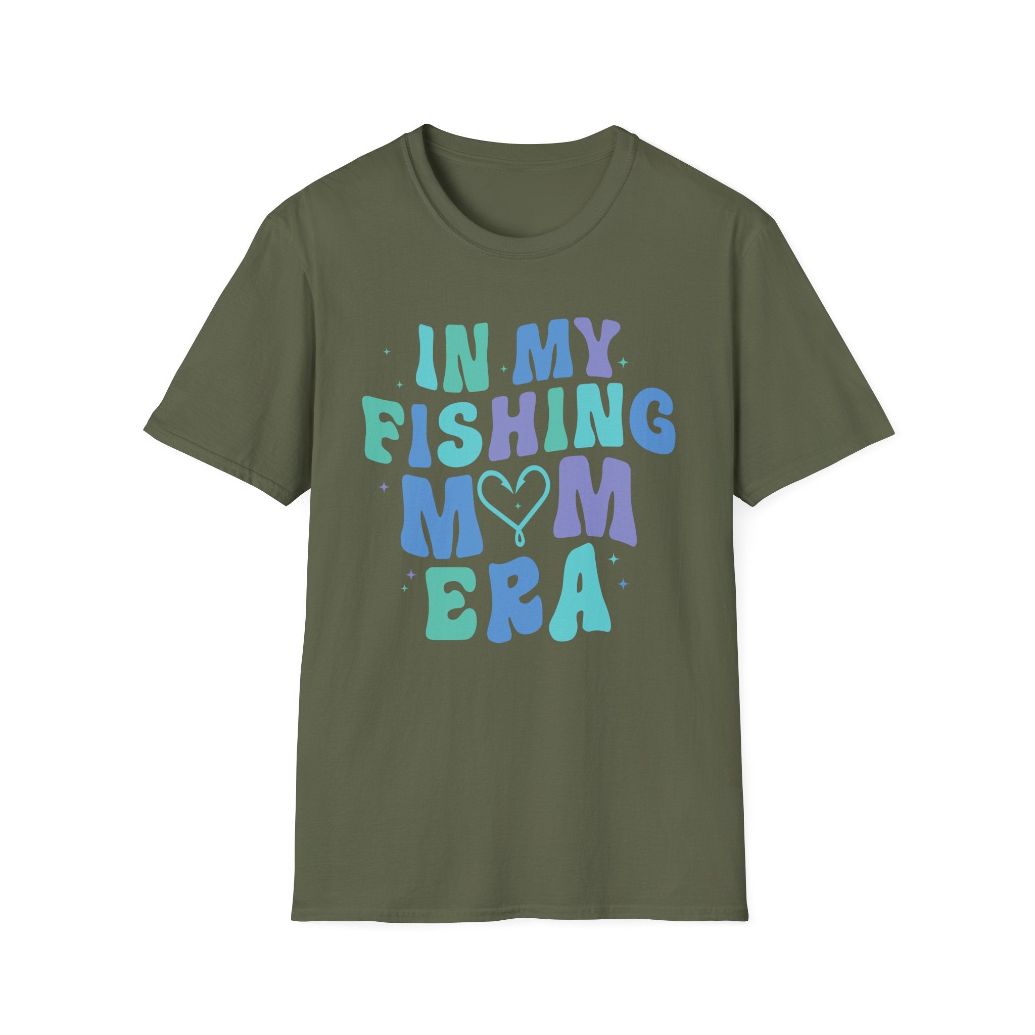 In My Fishing Mom Era Unisex Softstyle T-Shirt - Perfect for Fishing Enthusiasts