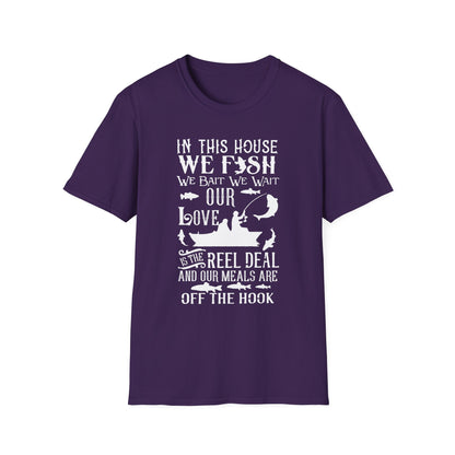Fishing Love Unisex Softstyle T-Shirt - Perfect Gift for Fishermen