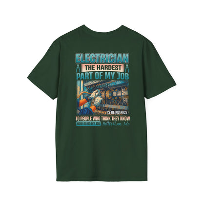 Electrician Humor T-Shirt | Gifts for Electricians | Job Appreciation Tee | Fun Work Shirt | Birthday or Holiday Gift