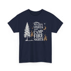 Unisex Campfire Nights Tee, Adventure Shirt, Outdoor Lover's Tee, Nature Apparel, Camping Gift, Fire Pit T-Shirt
