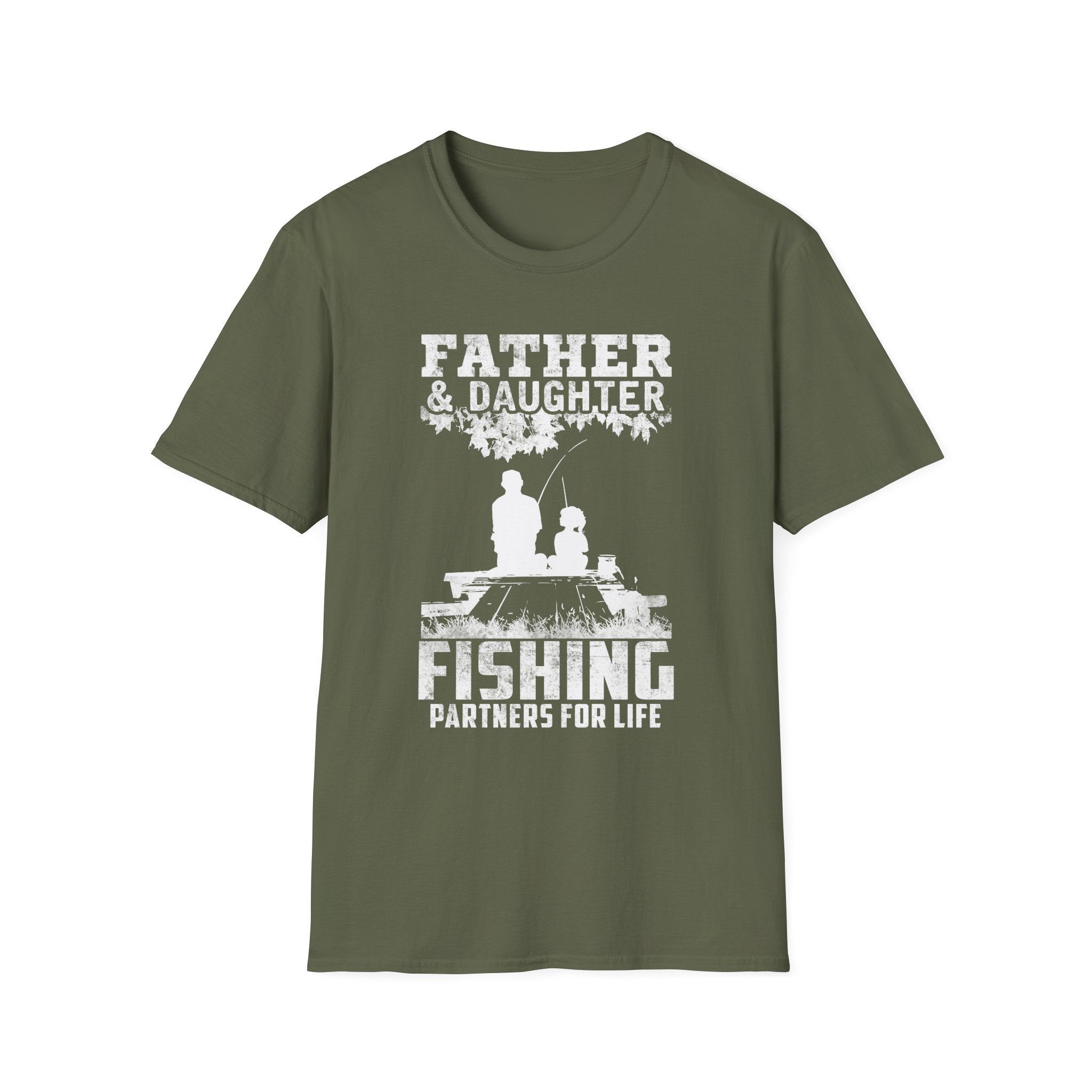 Father & Daughter Fishing Partners T-Shirt | Unisex Softstyle Tee