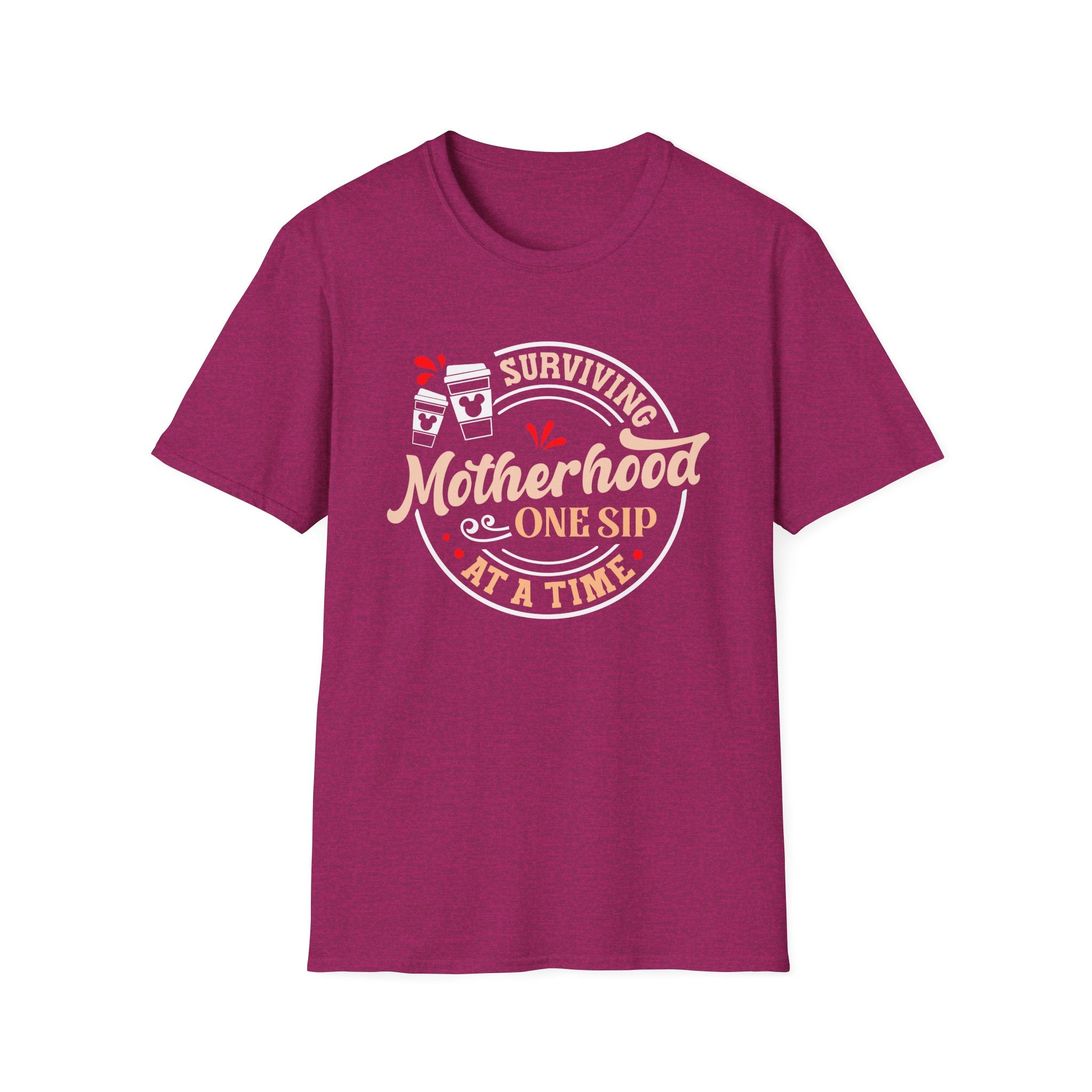 Surviving Motherhood One Sip at a Time Coffee T-Shirt