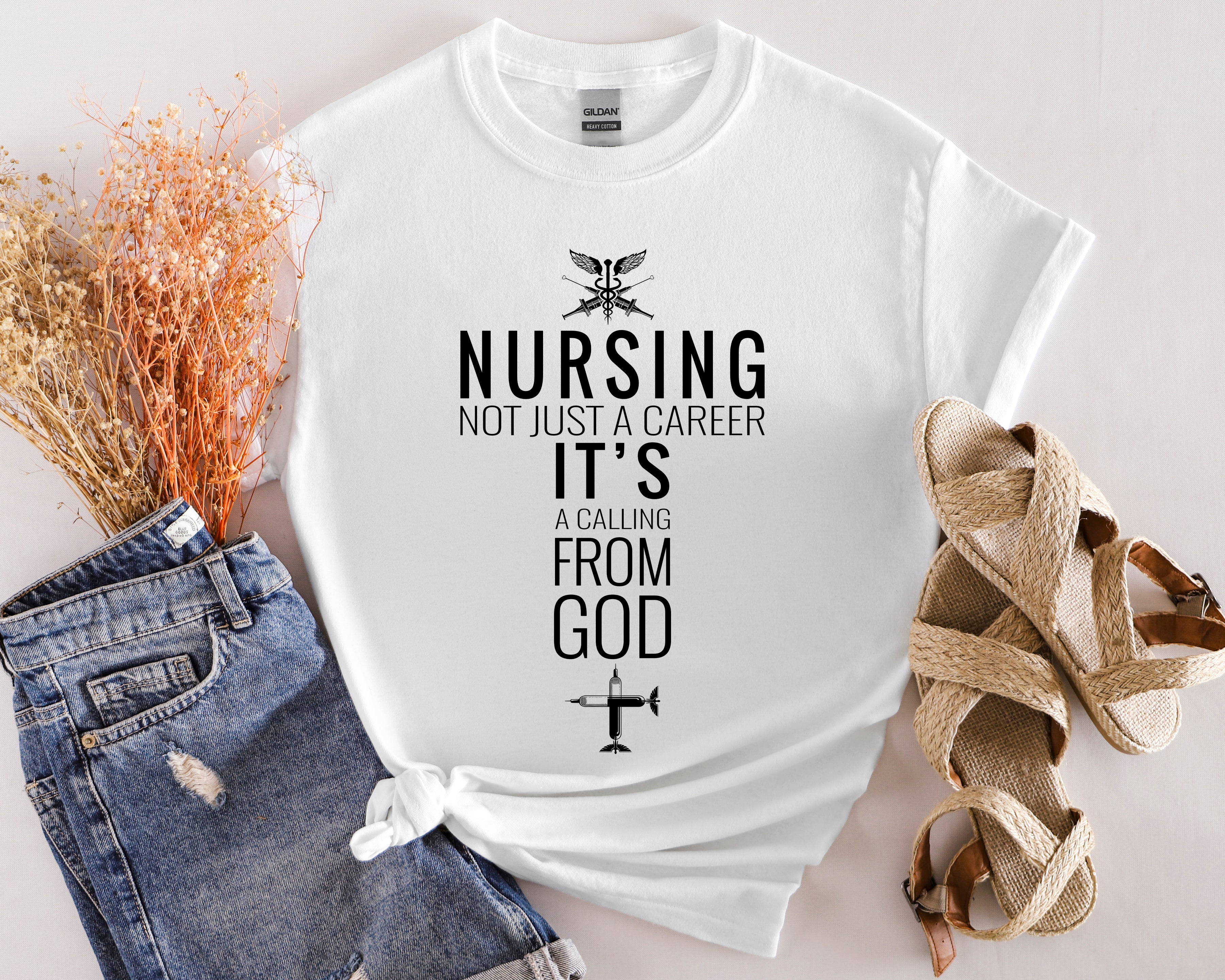 Nursing Calling Unisex Softstyle T-Shirt | Inspirational Tee for Healthcare Heroes
