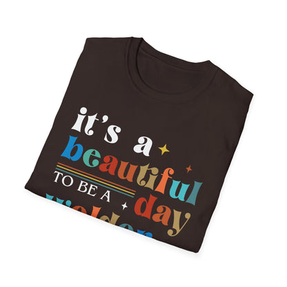 Beautiful Day Welder Unisex Softstyle T-Shirt - Perfect Gift for Welding Enthusiasts