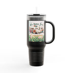 Camping Insulated Travel Mug - 40oz, Perfect for Outdoor Adventures, Hiking, Road Trips, Gifts for Campers, Summer Fun
