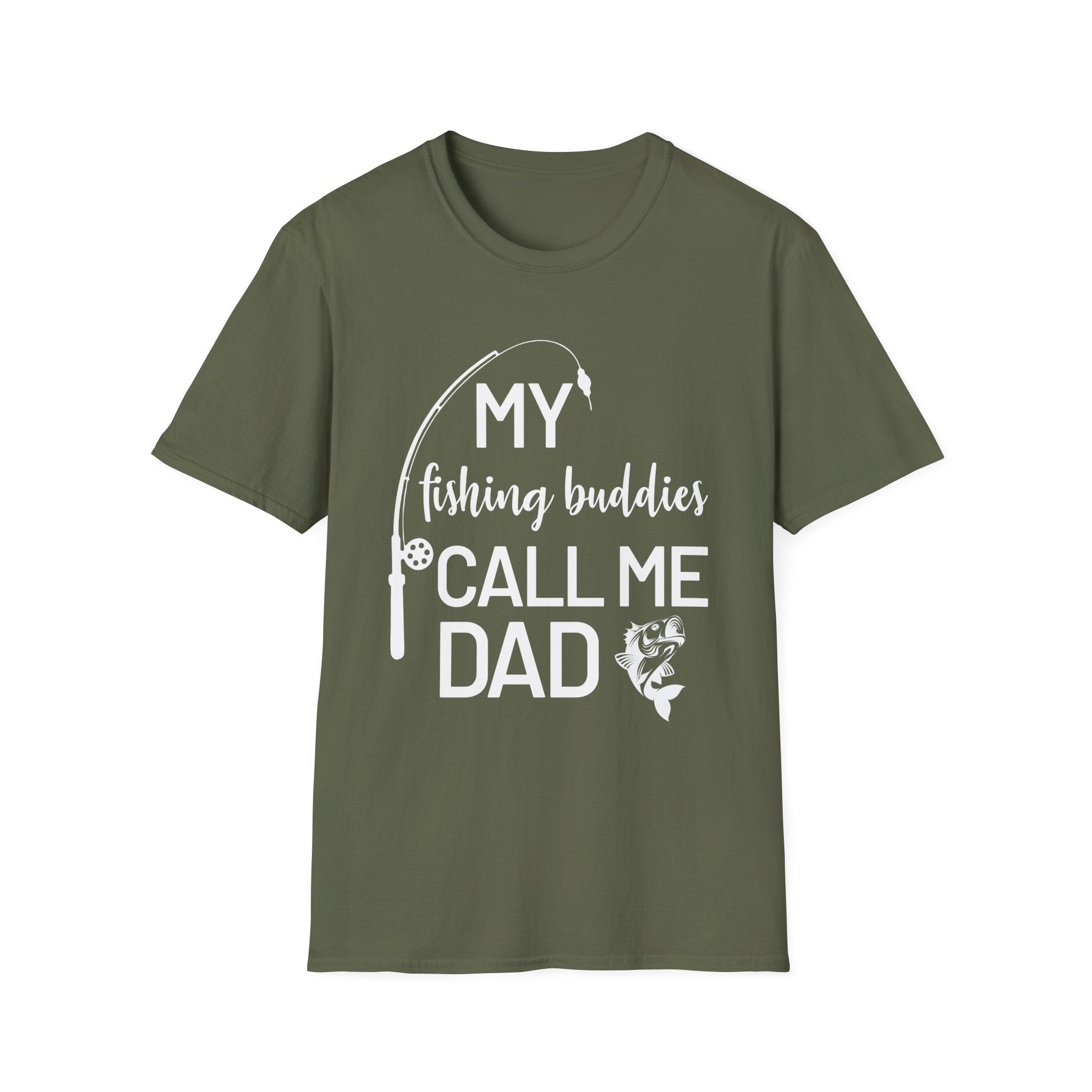 My Fishing Buddies Call Me Dad T-Shirt - Perfect Gift for Dads and Fishing Enthusiasts