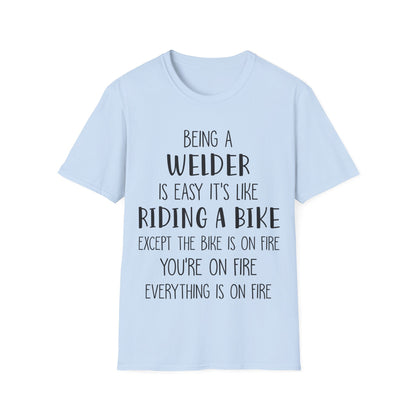 Funny Welder T-Shirt - Welding Humor Tee for Mechanics and Tradespeople