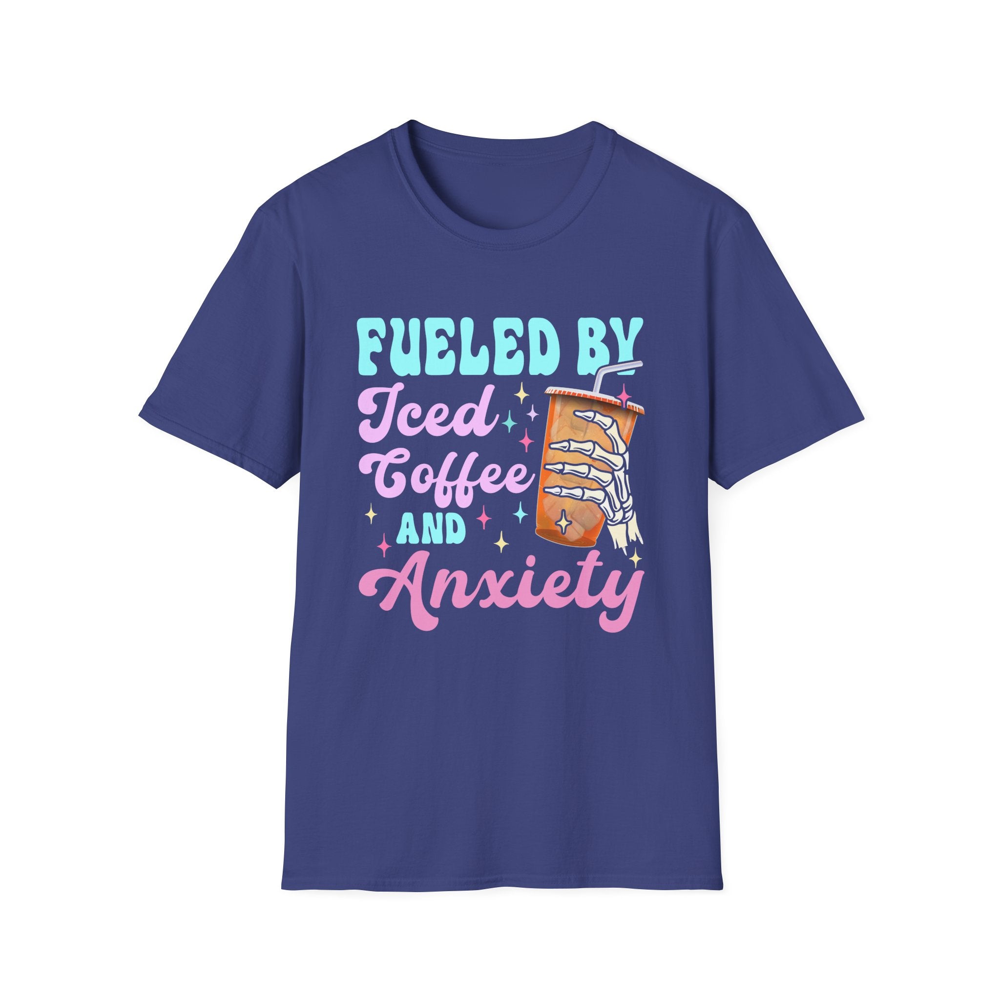 Fueled by Iced Coffee & Anxiety T-Shirt