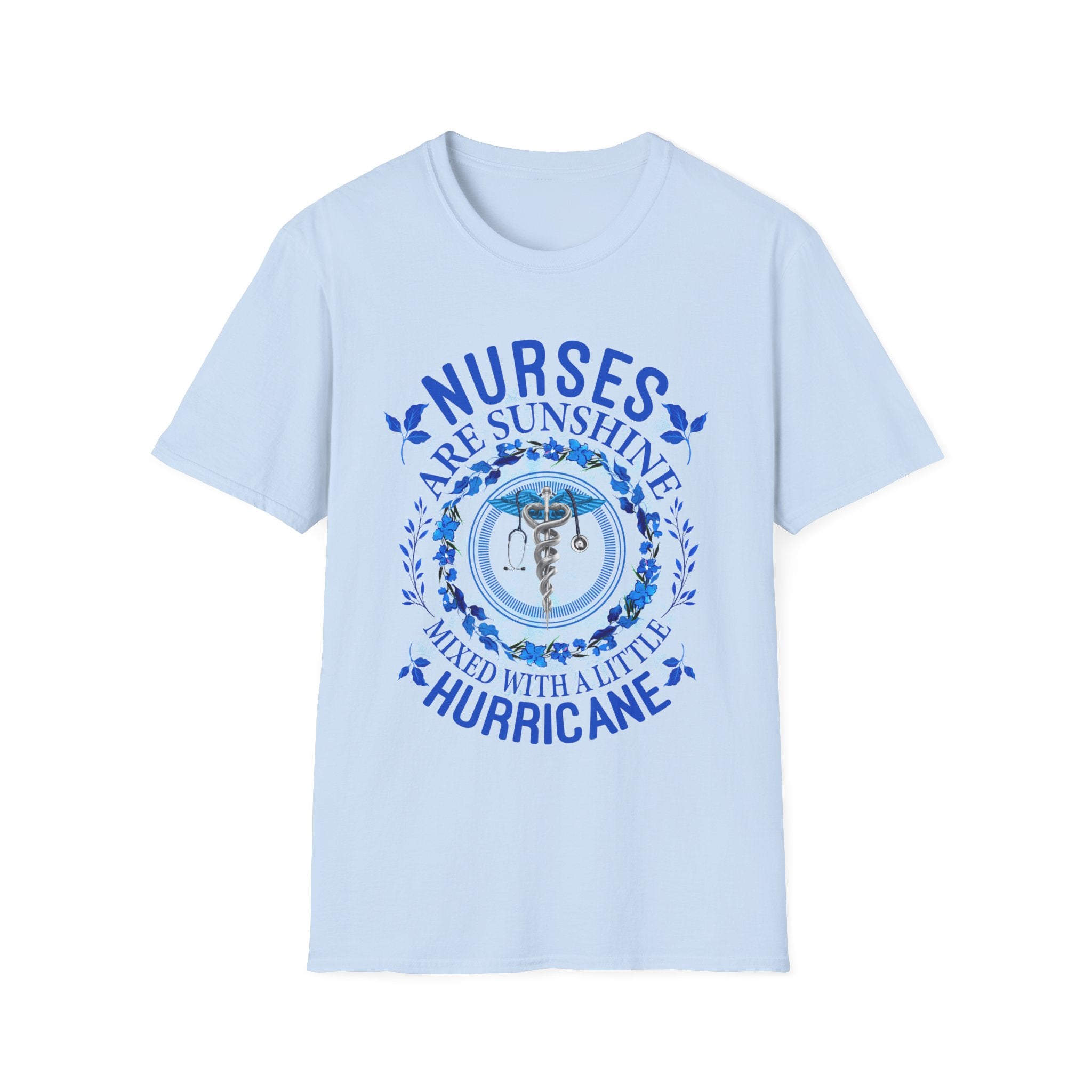 Nurses Are Sunshine T-Shirt – Unisex Softstyle Tee for Healthcare Heroes