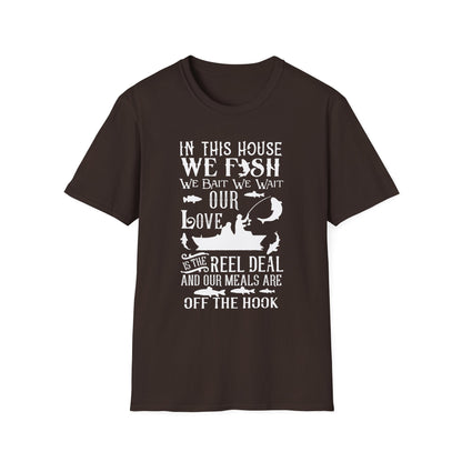 Fishing Love Unisex Softstyle T-Shirt - Perfect Gift for Fishermen