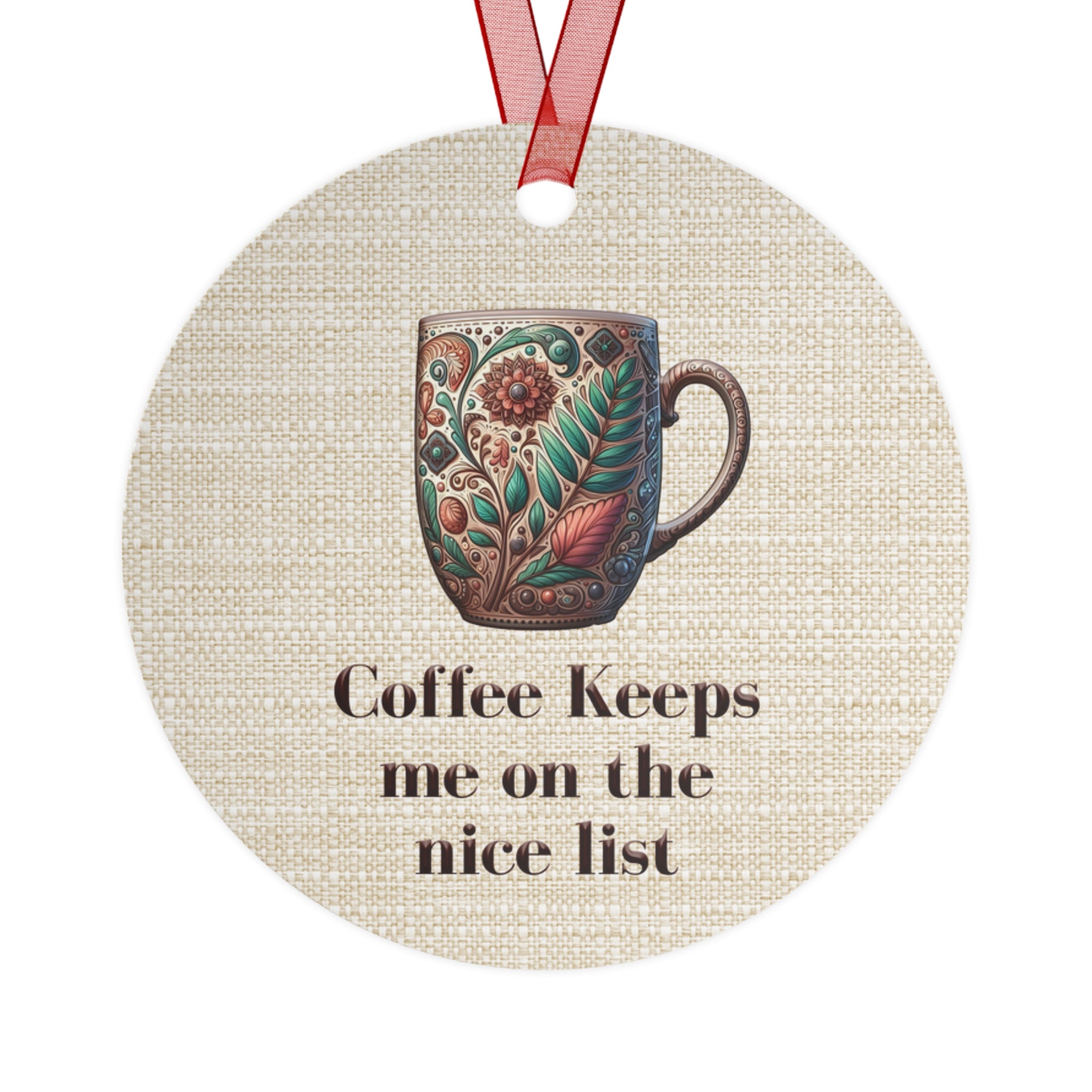 Coffee Lovers Metal Ornaments - Holiday Decorations, Unique Gifts, Ornaments, Coffee-Themed Decor