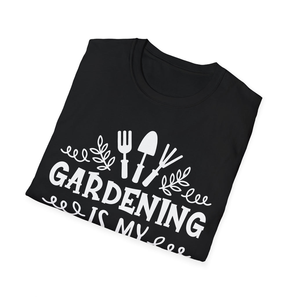 Gardening Is My Therapy Unisex Softstyle T-Shirt - Perfect Gift for Garden Lovers