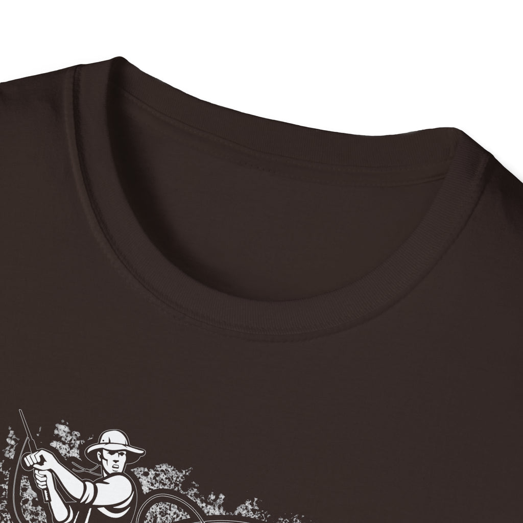 Funny Fishing Career Unisex Softstyle T-Shirt - Perfect for Outdoor Enthusiasts