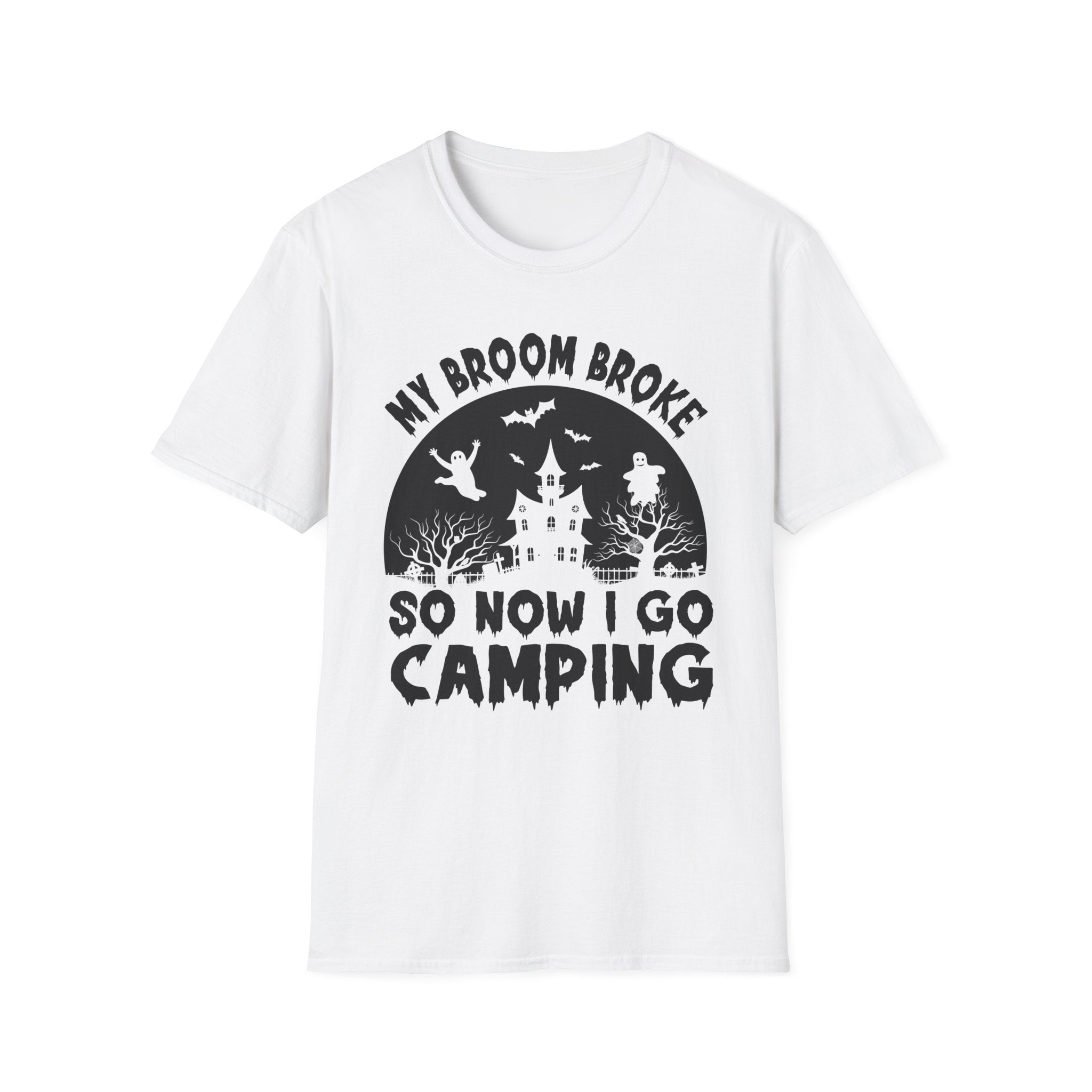 Camping T-Shirt, Spooky Camping Shirt, Outdoor Adventure Apparel, Fall Festival Clothing