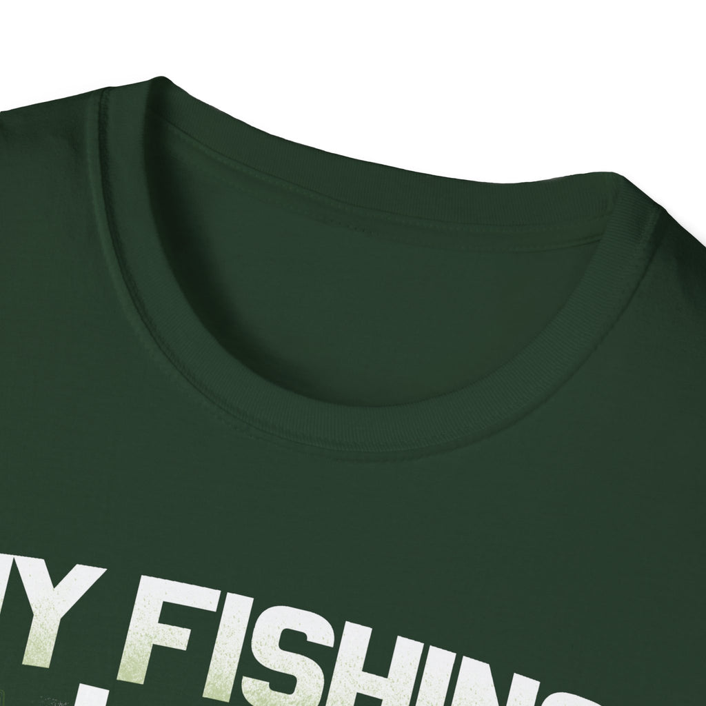 Funny Fishing T-Shirt - My Fishing Line Isn't The Only Thing I Get Wet - Unisex Softstyle Wear