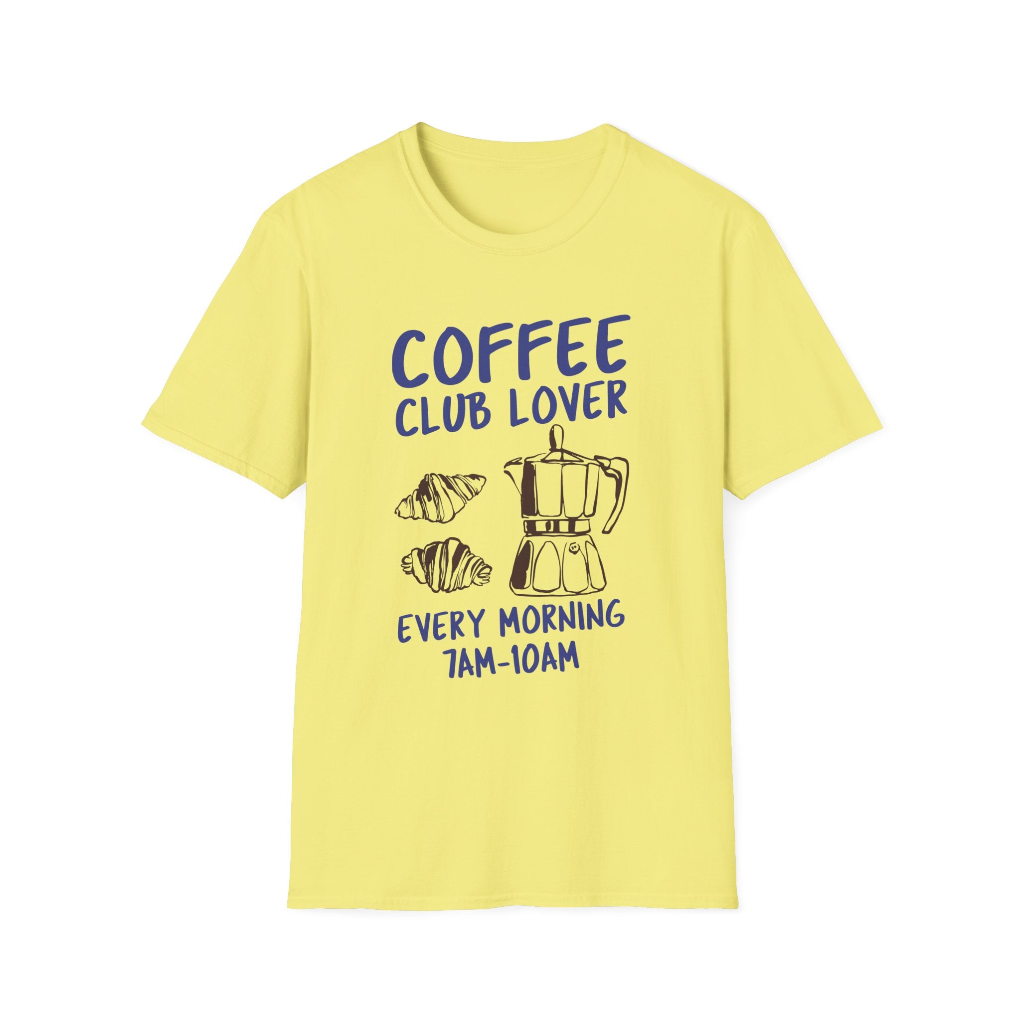 Coffee Club Lover T-Shirt - Funny Coffee Lover Gift, Casual Wear, Birthday Present, Coffee-Themed Apparel, Unisex Graphic Tee