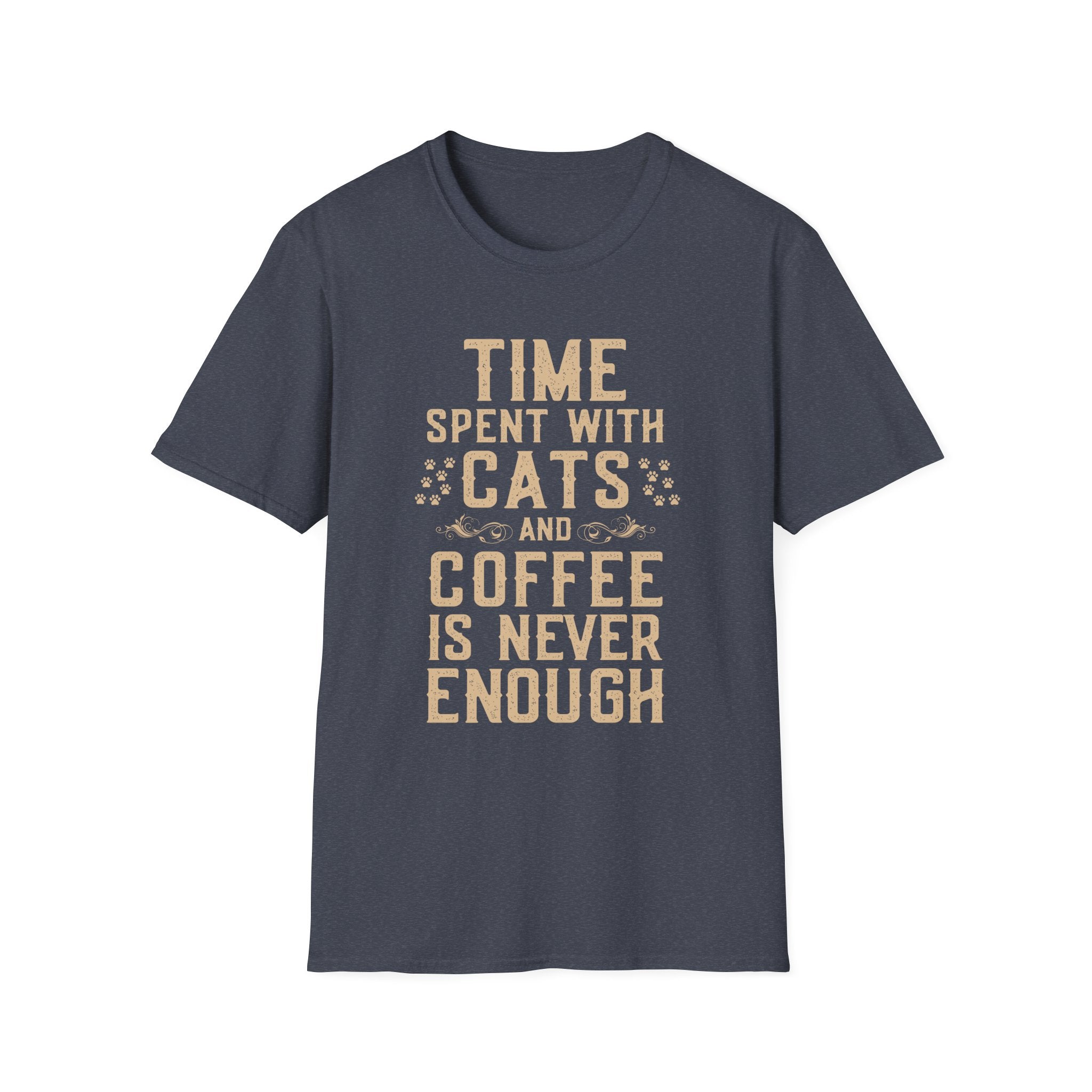 Time Spent with Cats and Coffee Is Never Enough T-Shirt