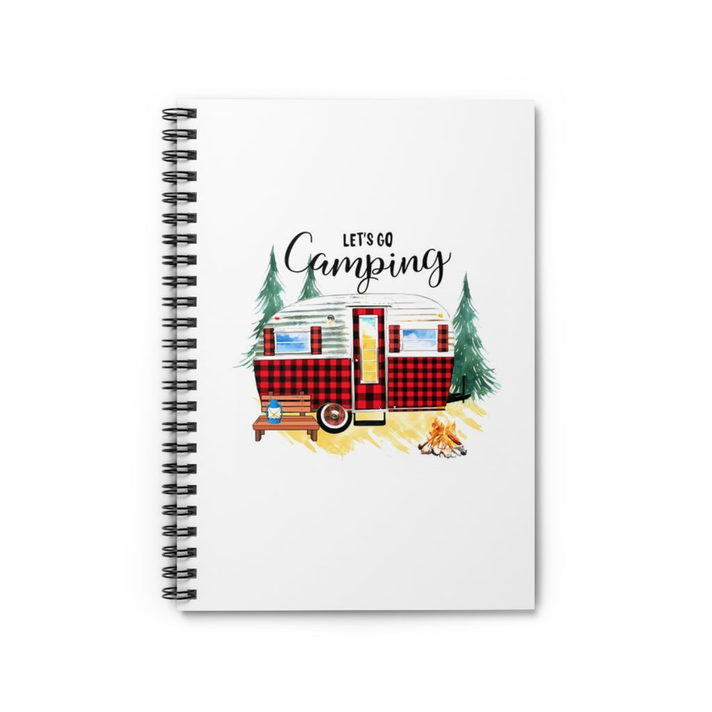 Camping-Themed Spiral Notebook, Adventure Journal, Nature Lover Gift, Travel Diary, Outdoor Notes