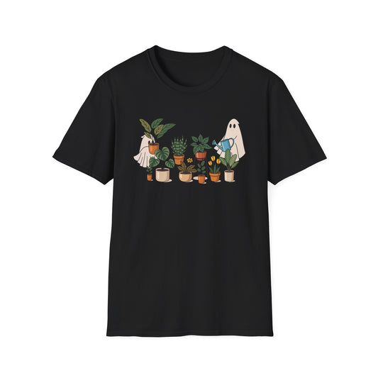 Cute Plant Ghost Unisex T-Shirt, Gardening Gift, Plant Lover Tee