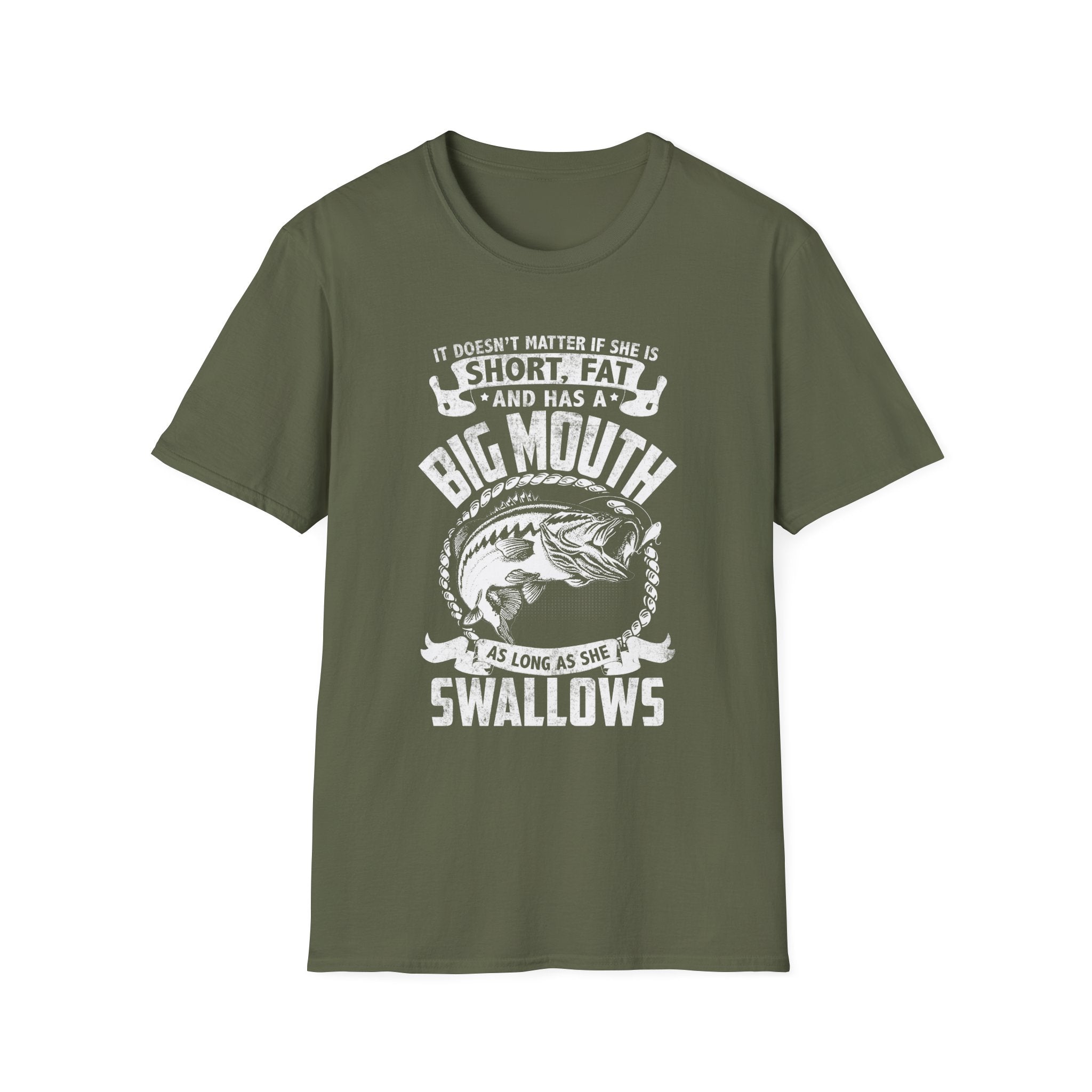 Funny Fishing Quote Unisex Softstyle T-Shirt - Perfect Gift for Anglers