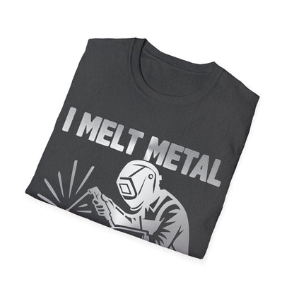 Welding Superpower T-Shirt | I Melt Metal | Unisex Softstyle Tee for Metalworkers & Craftsmen