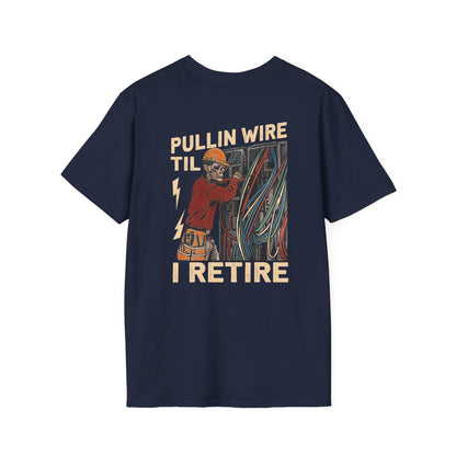 Electrician Humor T-Shirt, Funny Tee for Electricians, Gifts for Him, Retirement Shirts, Unisex Softstyle Tee