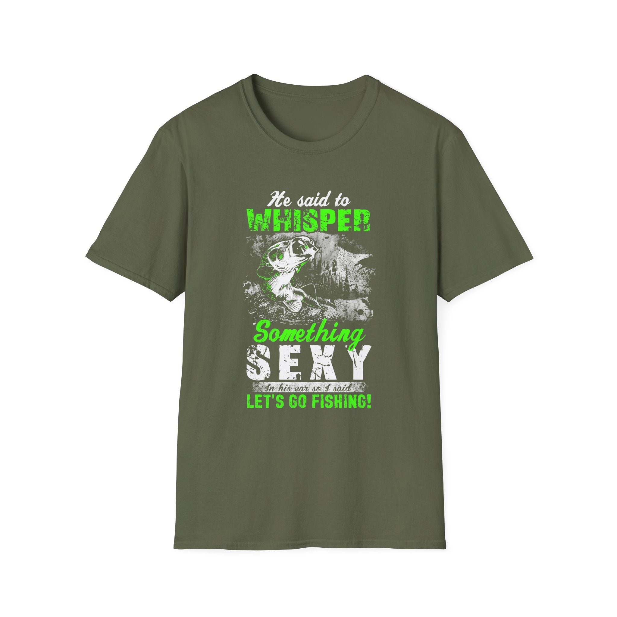 Let's Go Fishing Unisex Softstyle T-Shirt - Perfect Gift for Fishing Enthusiasts